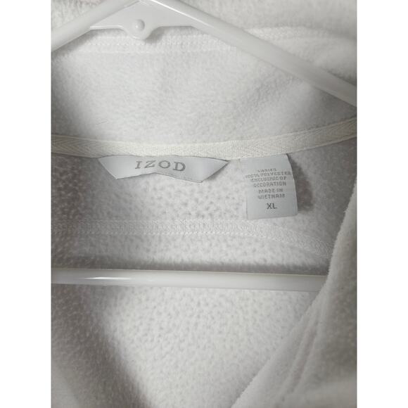 IZOD Women's White Full Zip Jacket Size XL Long Sleeve Warm Pockets - Picture 5 of 8